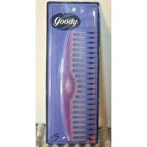 90s NOS Vtg Goody Wide Tooth Detangling Comb 1999 Color Dipped Purple 7" 51331